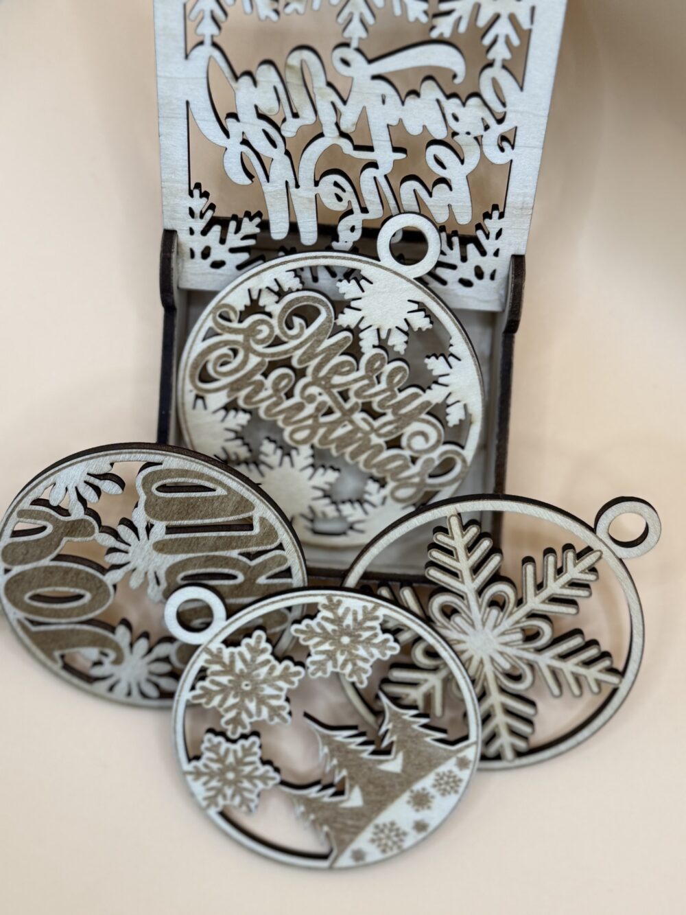 Holz-Schmuck, Weihnachtsschmuck – Bild 2